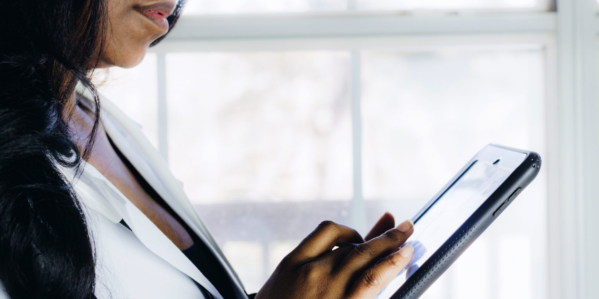 Doctor looking at a schedule