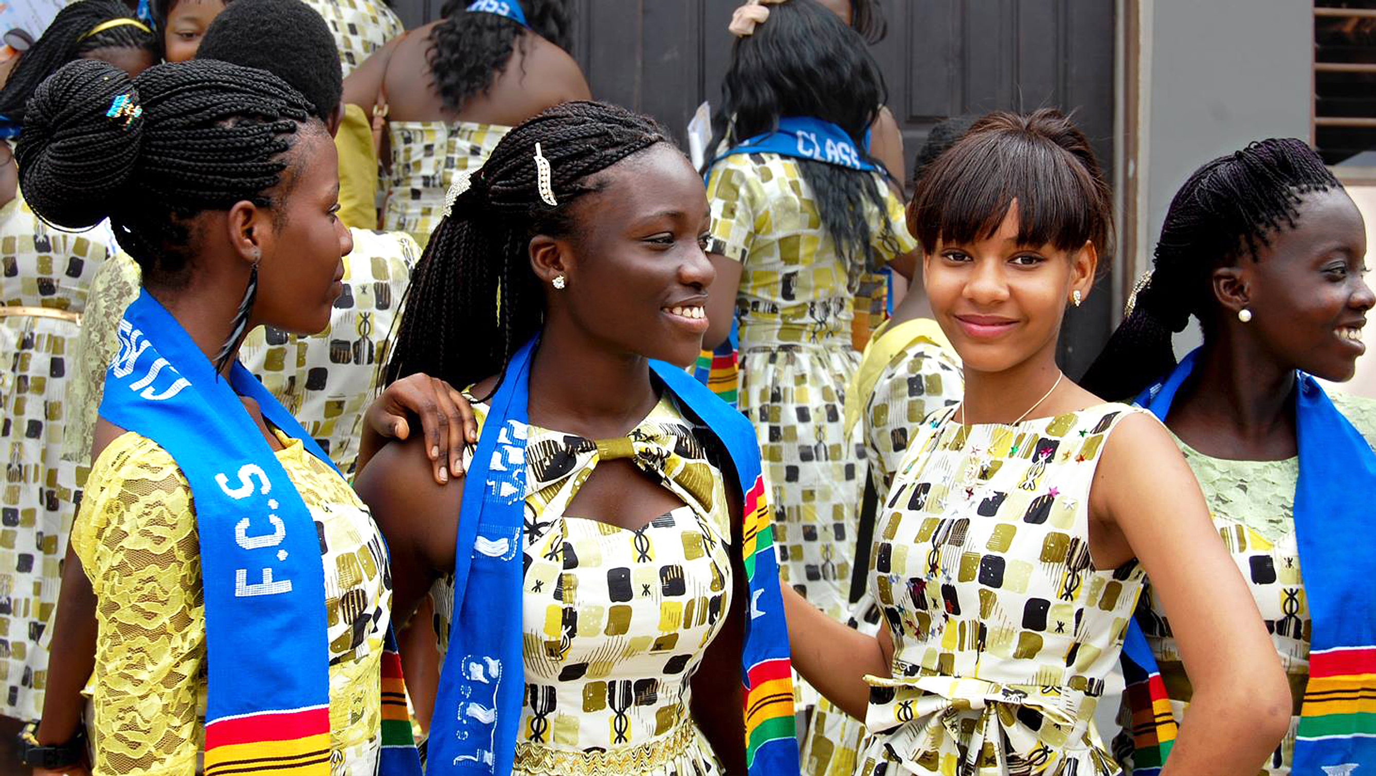 Young women in Africa