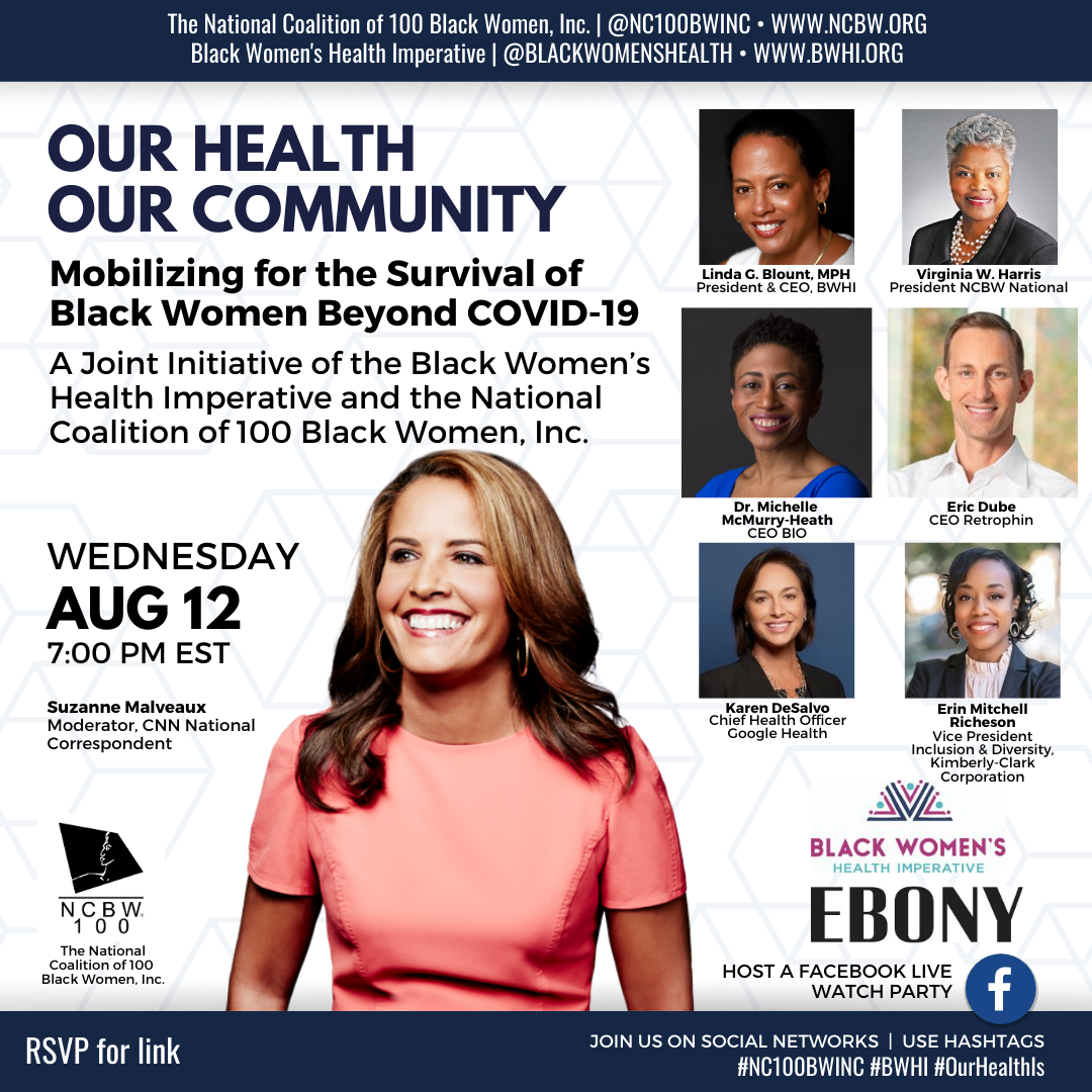 “Our Health, Our Community” Webinar Series Presents Corporate Response to the COVID-19 Pandemic, Moderated by Suzanne Malveaux, CNN National Correspondent