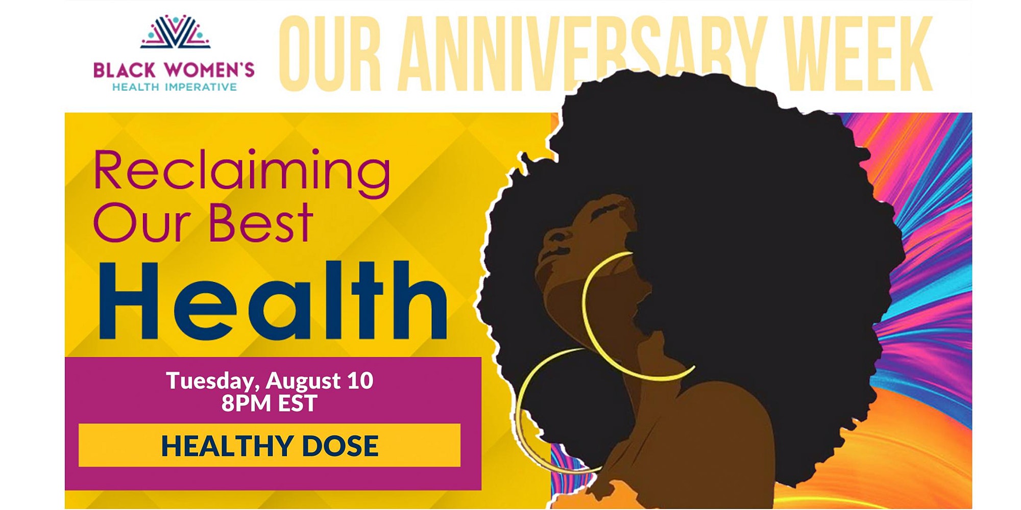 Healthy Dose  Myths, Facts and Feelings: BWHI Anniversary Week