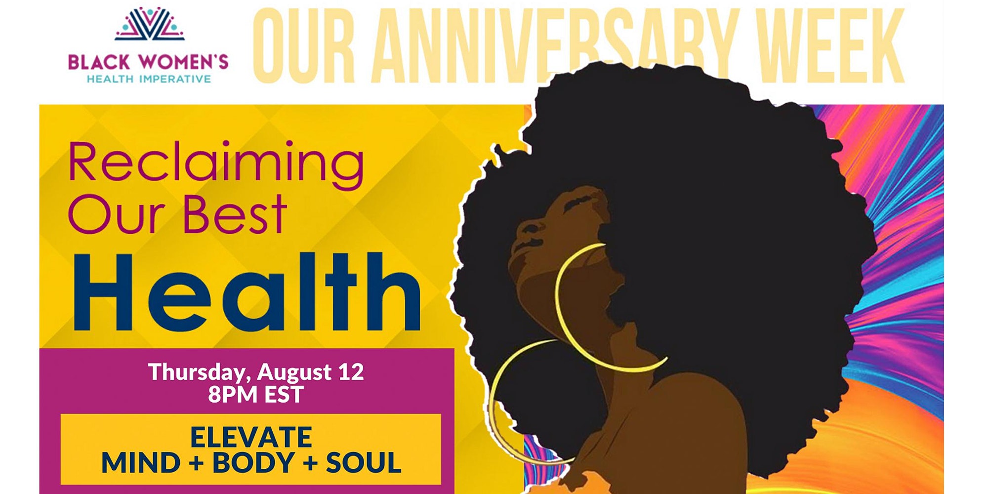 Changed Chat & Virtual Dance Party  with Sherri Shepherd: BWHI Anniversary